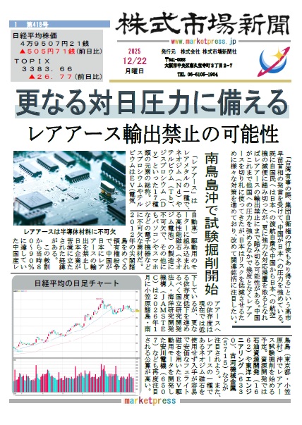 株式市場新聞 電子版 最新号